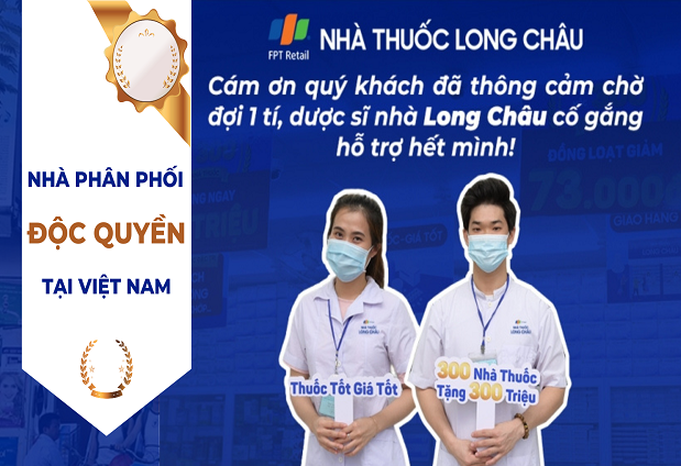 Long Châu - Nhà thuốc bán lẻ sản phẩm Kenkan độc quyền tại Việt Nam